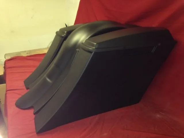 Honda VTX 1800 / 1300 6" Extended Stretched Out & Down Bags   Rear Fender   Lids  Fender No Cut Outs