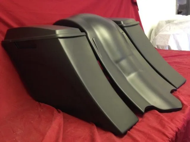 Honda VTX 1800 / 1300 6" Extended Stretched Out & Down Bags   Rear Fender   Lids  Fender No Cut Outs