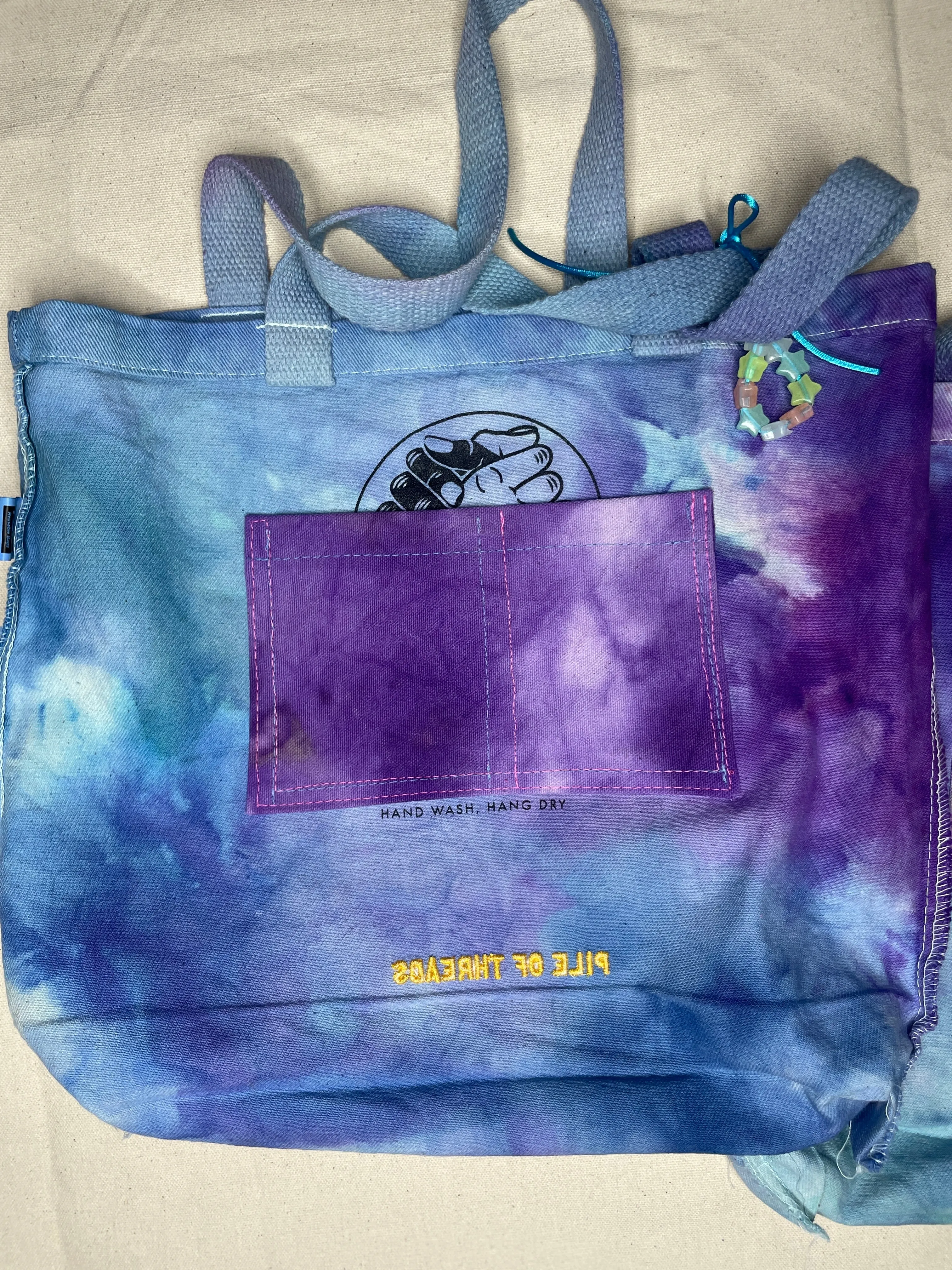 “I Love Memphis” Trippy Drippy Tote, Memphis Blue