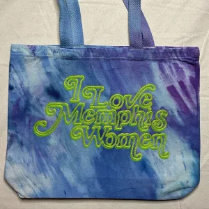 “I Love Memphis Women” Trippy Glow Tote, Lemon-Lime