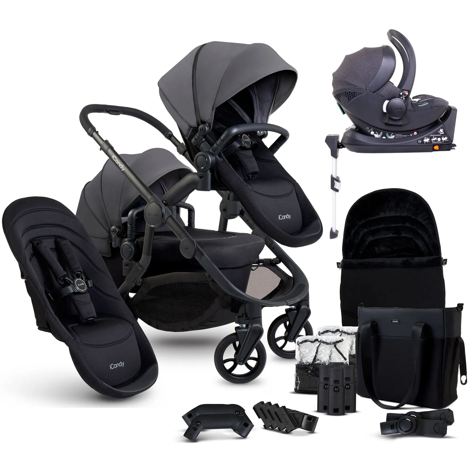 iCandy Orange 4 Double Cocoon Travel System in Fossil