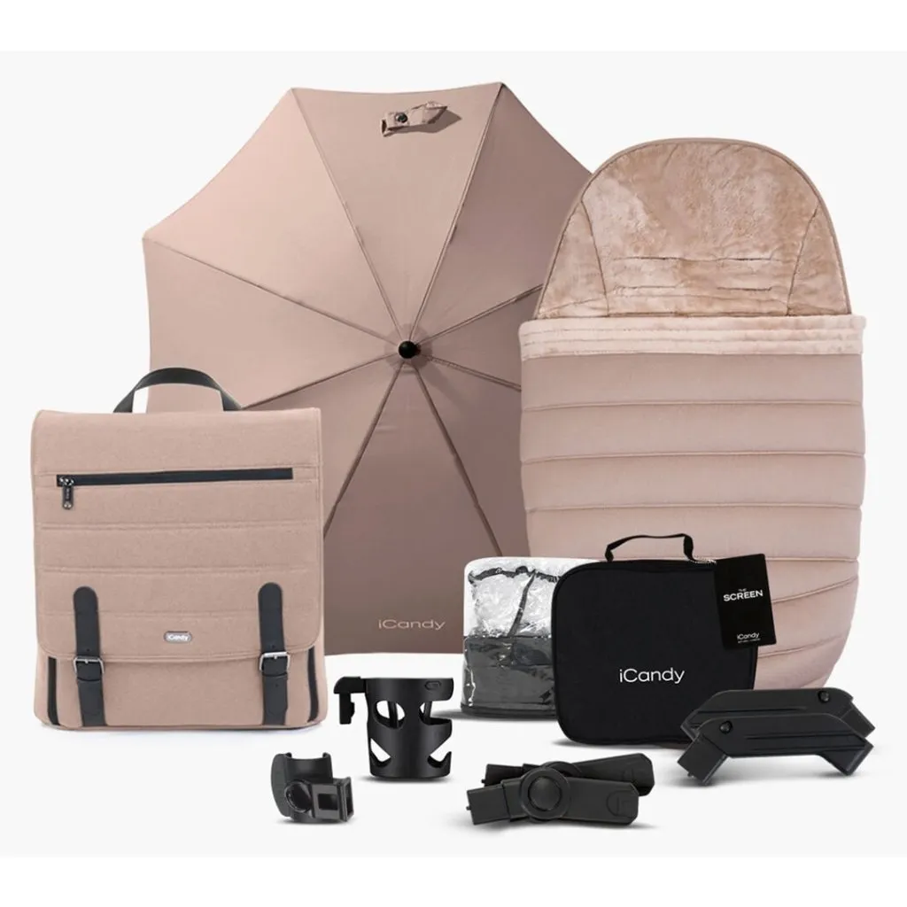 ICANDY Peach 7 Complete Bundle with Cocoon Car Seat & Base - Cookie