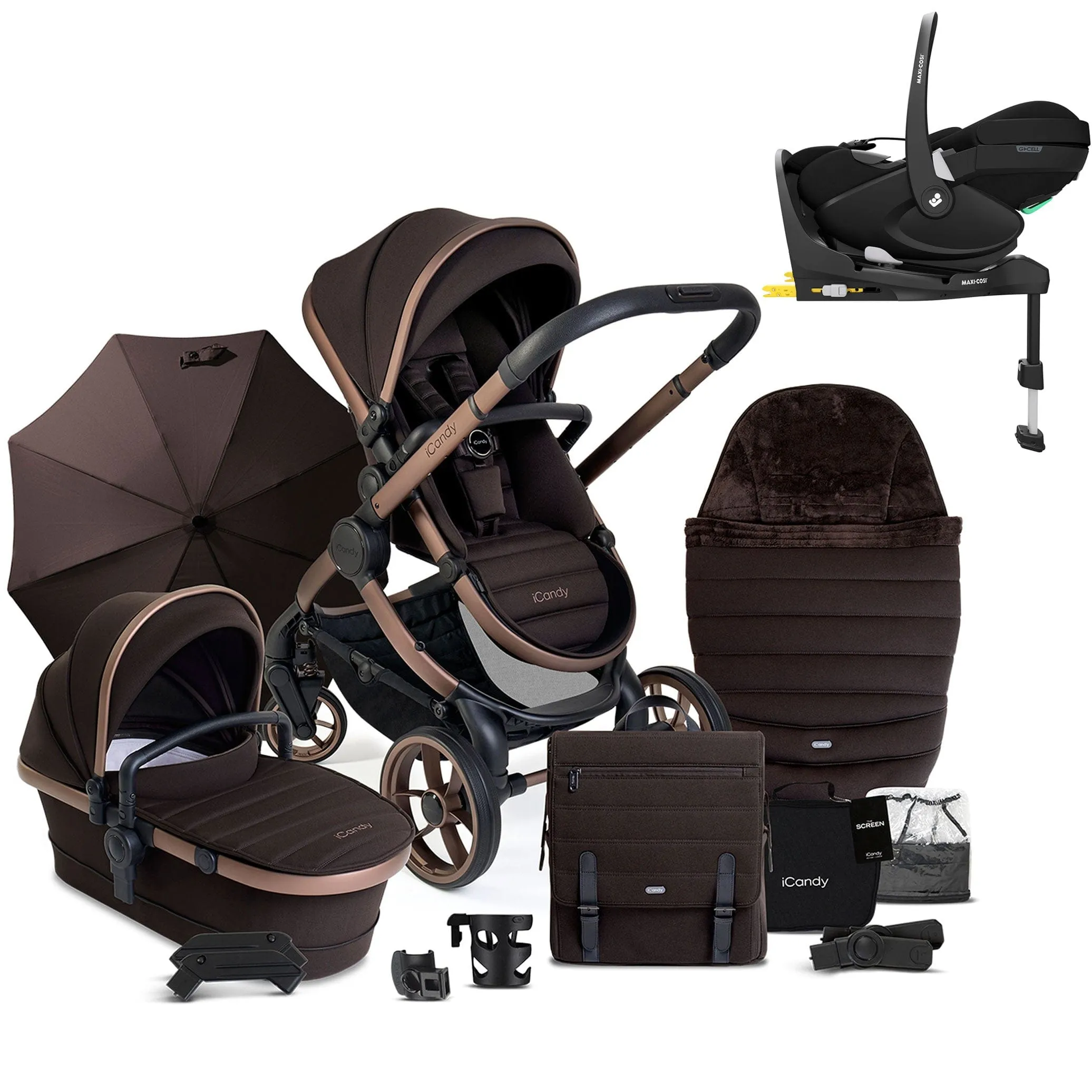 iCandy Peach 7 Complete Maxi-Cosi Bundle in Pecan