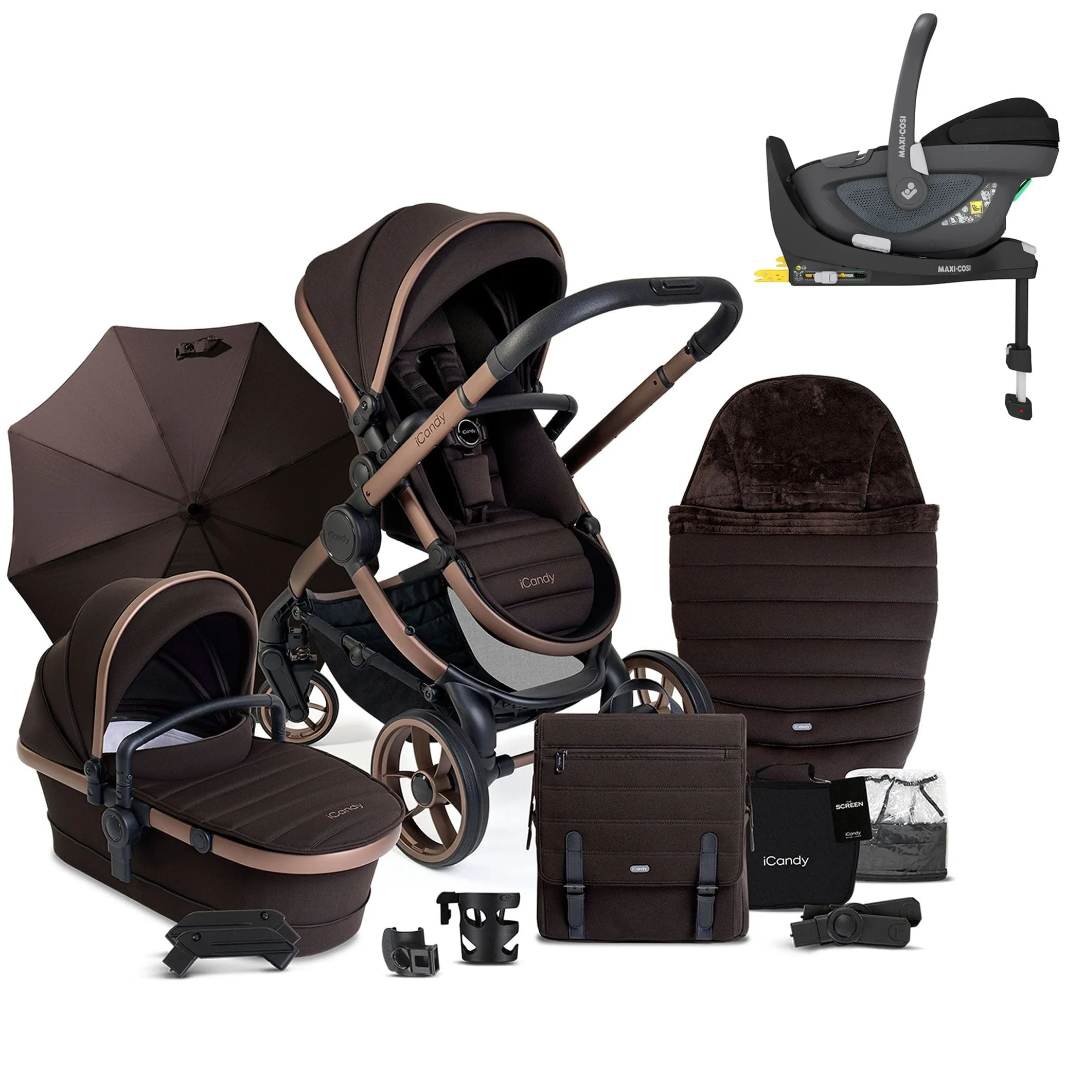 iCandy Peach 7 Complete Maxi-Cosi Bundle in Pecan
