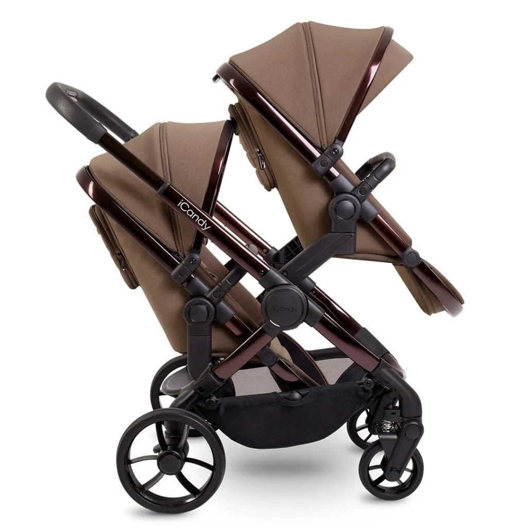 ICANDY Peach 7 Double Pushchair and Carrycot Combo Set - Coco