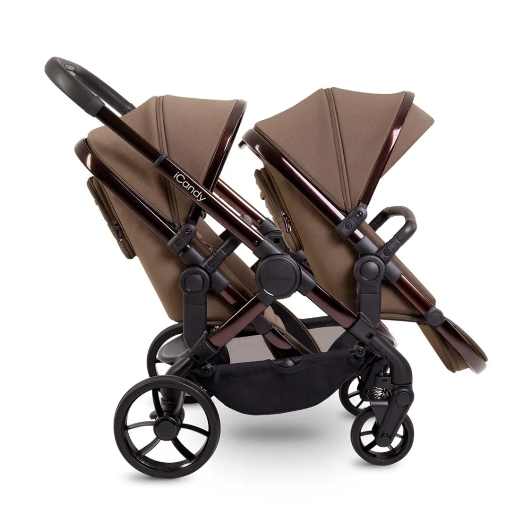 ICANDY Peach 7 Double Pushchair and Carrycot Combo Set - Coco