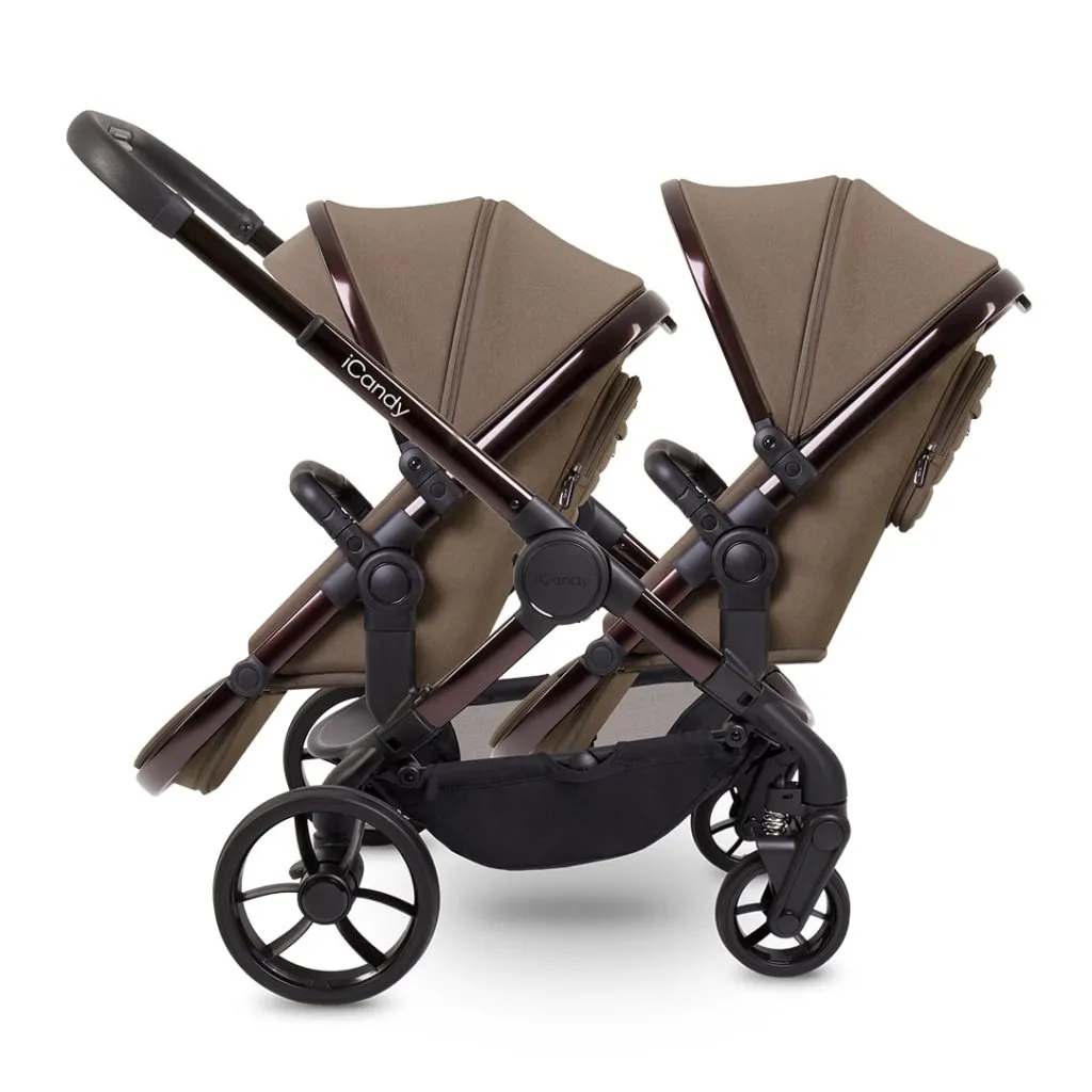 ICANDY Peach 7 Double Pushchair and Carrycot Combo Set - Coco
