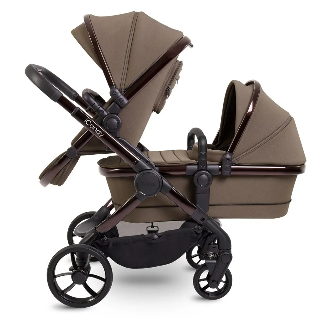 ICANDY Peach 7 Double Pushchair and Carrycot Combo Set - Coco