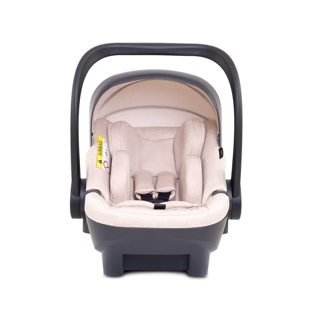 ICANDY Peach 7 Double Pushchair and Carrycot Complete Bundle Set - Biscotti
