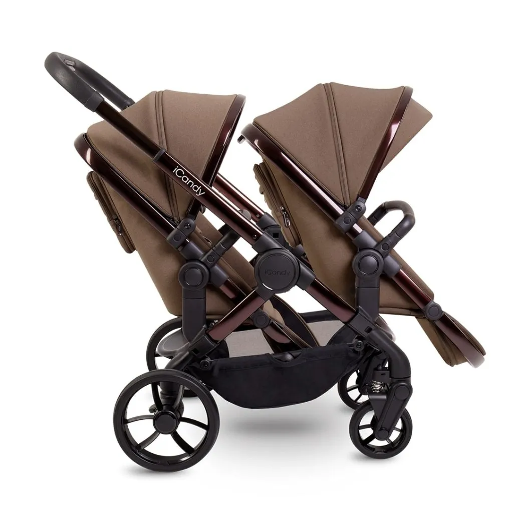 ICANDY Peach 7 Double Pushchair and Carrycot Complete Bundle Set - Coco