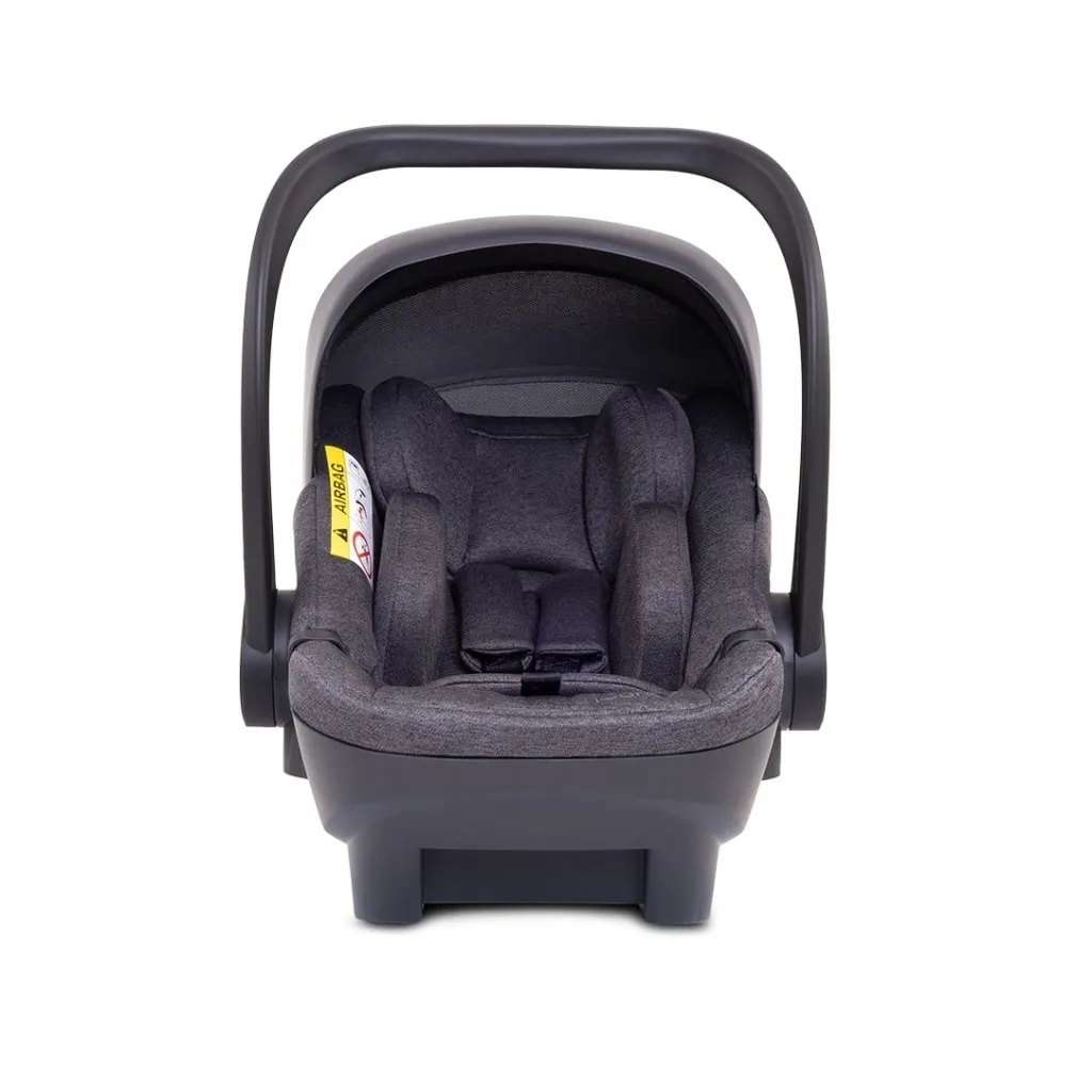 ICANDY Peach 7 Double Pushchair and Carrycot Complete Bundle Set - Phantom (Dark Grey)