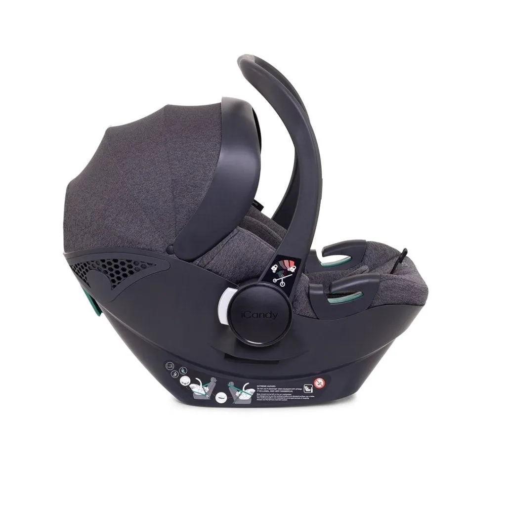 ICANDY Peach 7 Double Pushchair and Carrycot Complete Bundle Set - Truffle