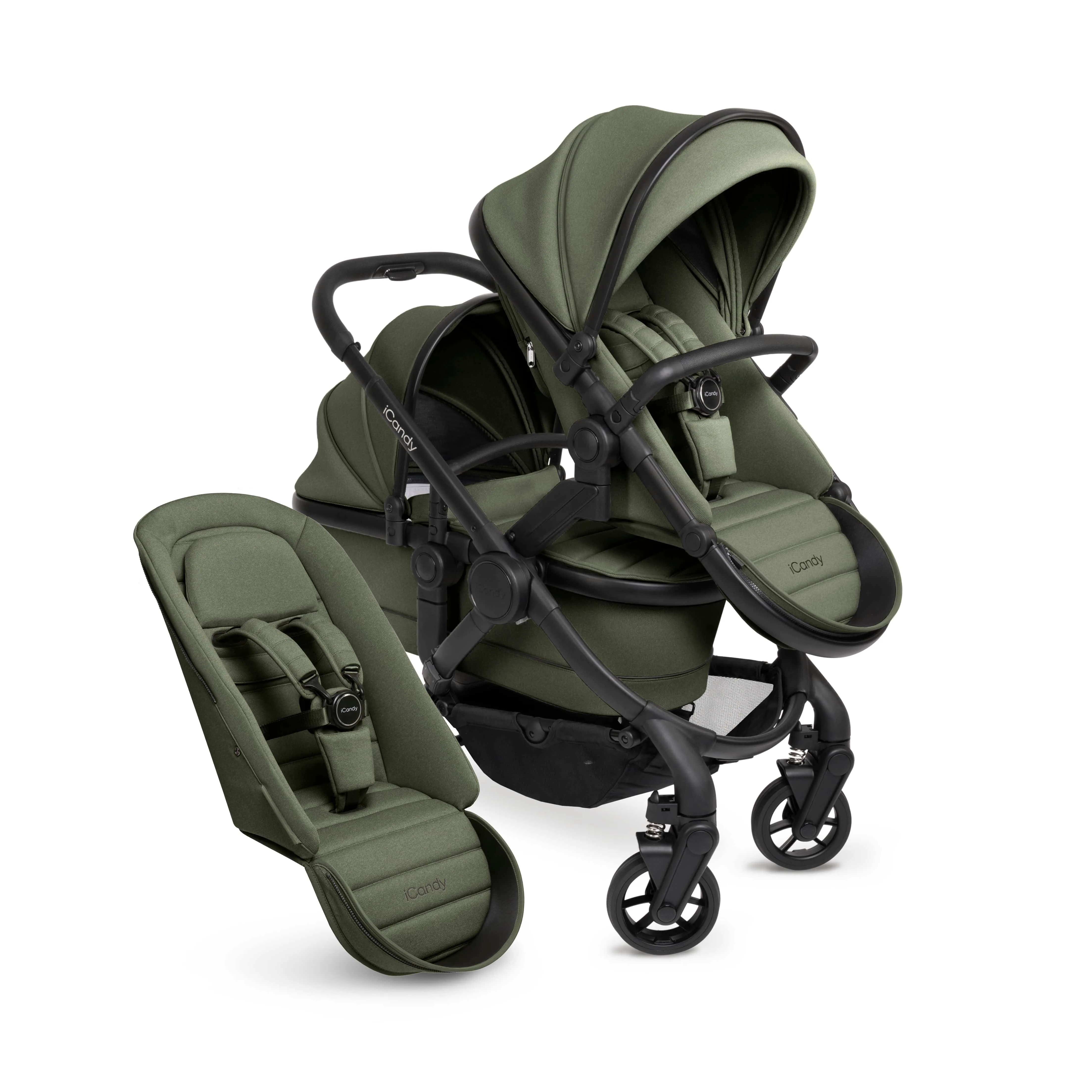 iCandy Peach 7 Double Travel System (Cocoon) Bundle - Ivy