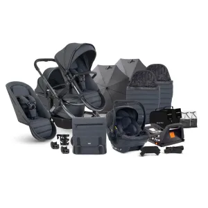 iCandy Peach 7 Double Travel System (Cocoon) Bundle - Phantom / Dark Grey