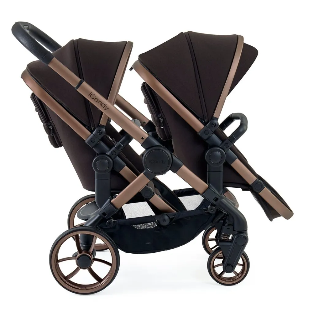 ICANDY Peach 7 Double with Black Cocoon Car Seat & Base - Pecan