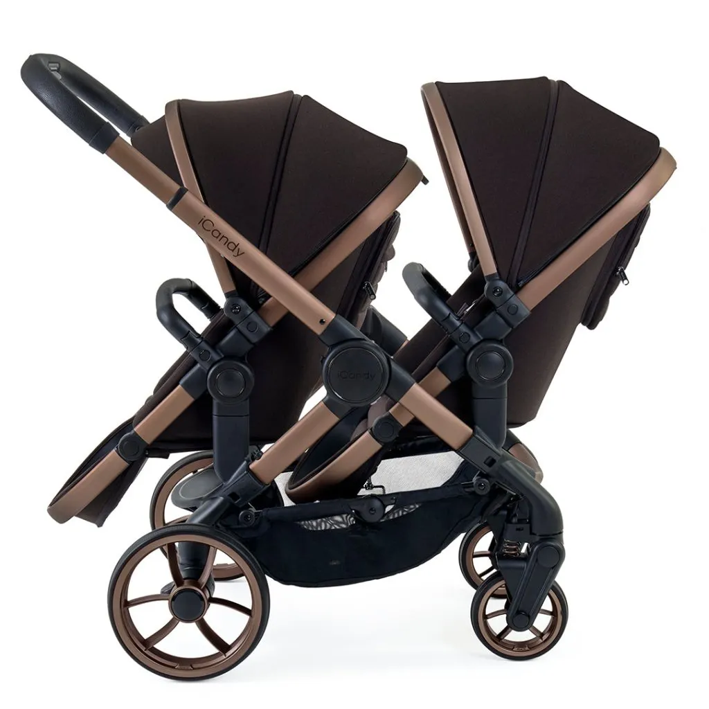 ICANDY Peach 7 Double with Black Cocoon Car Seat & Base - Pecan