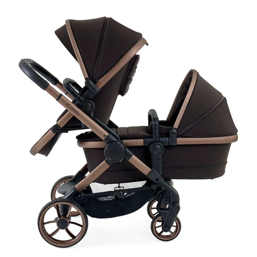 ICANDY Peach 7 Double with Black Cocoon Car Seat & Base - Pecan