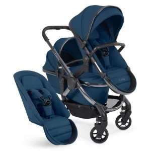 ICANDY Peach 7 Double with Black Cocoon Car Seat & Base - Phantom (Cobalt)
