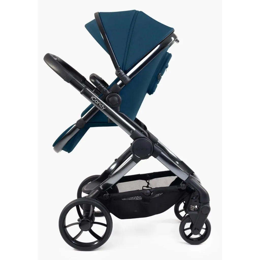 ICANDY Peach 7 Double with Black Cocoon Car Seat & Base - Phantom (Cobalt)