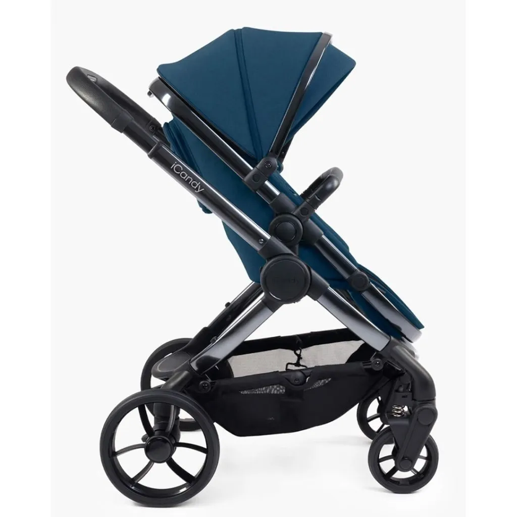 ICANDY Peach 7 Double with Black Cocoon Car Seat & Base - Phantom (Cobalt)