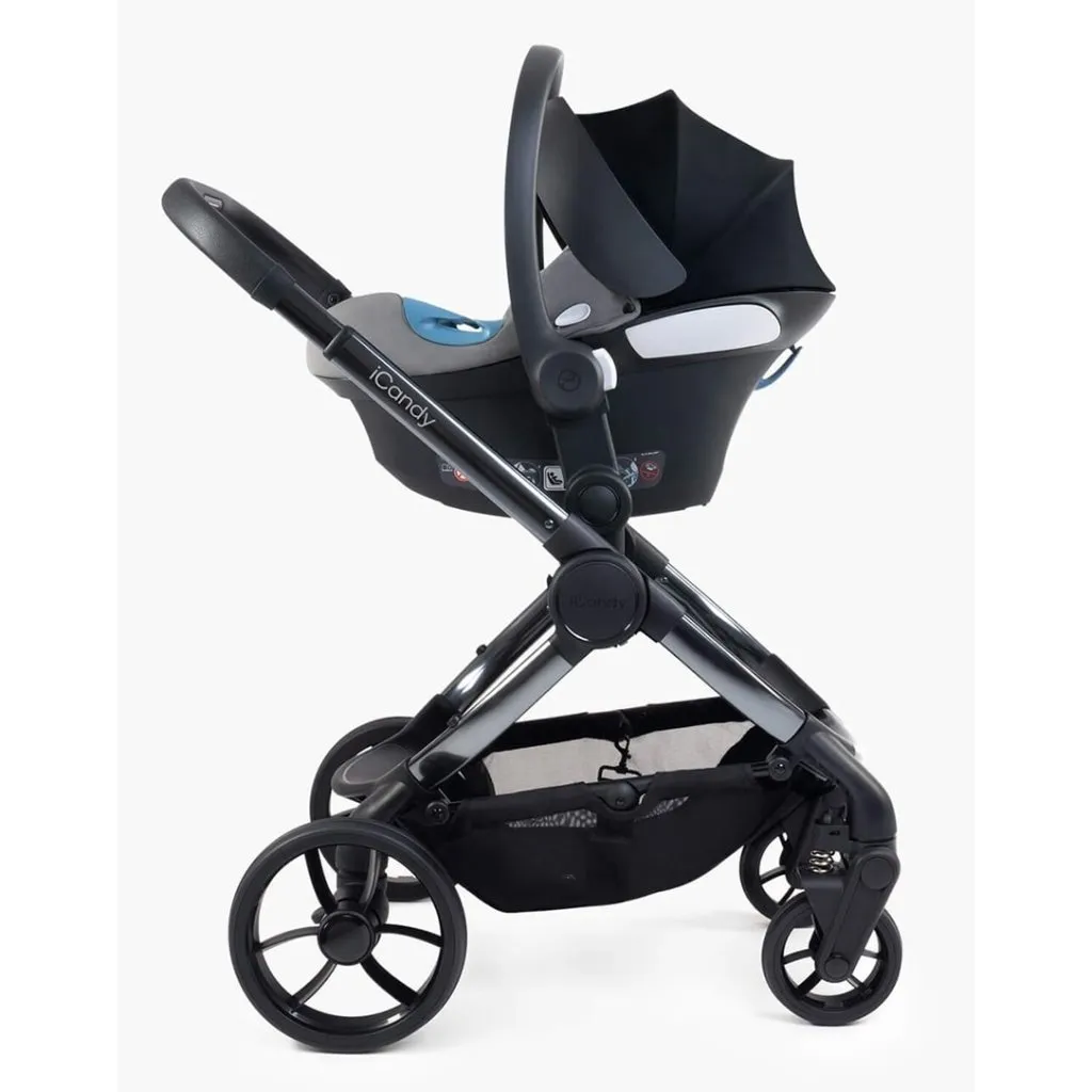 ICANDY Peach 7 Double with Black Cocoon Car Seat & Base - Phantom (Cobalt)