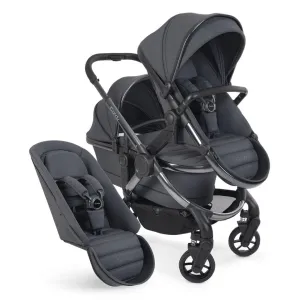 ICANDY Peach 7 Double with Dark Grey Cocoon Car Seat & Base - Phantom, Dark Grey