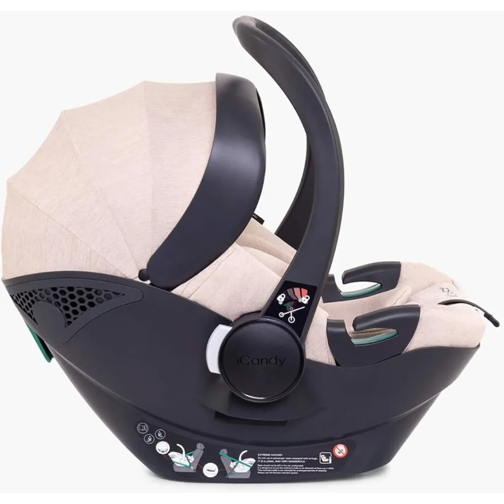 ICANDY Peach 7 Double with Latte Cocoon Car Seat & Base - Blonde (Biscotti)