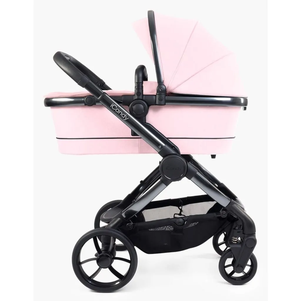 ICANDY Peach 7 Double with Latte Cocoon Car Seat & Base - Phantom (Blush)