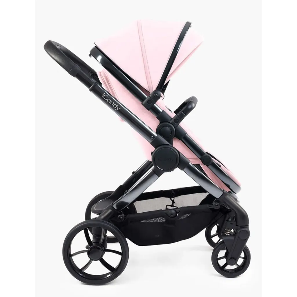 ICANDY Peach 7 Double with Latte Cocoon Car Seat & Base - Phantom (Blush)