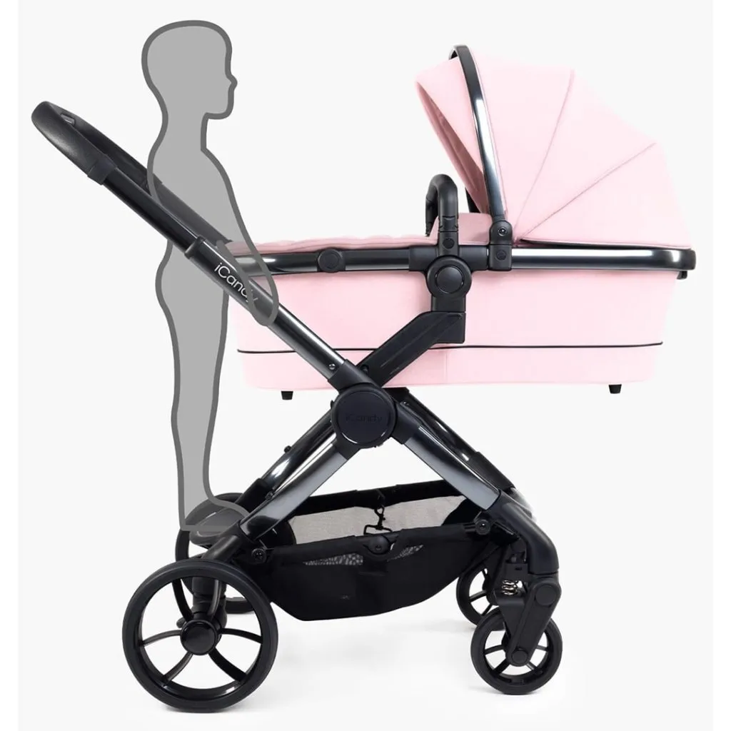 ICANDY Peach 7 Double with Latte Cocoon Car Seat & Base - Phantom (Blush)
