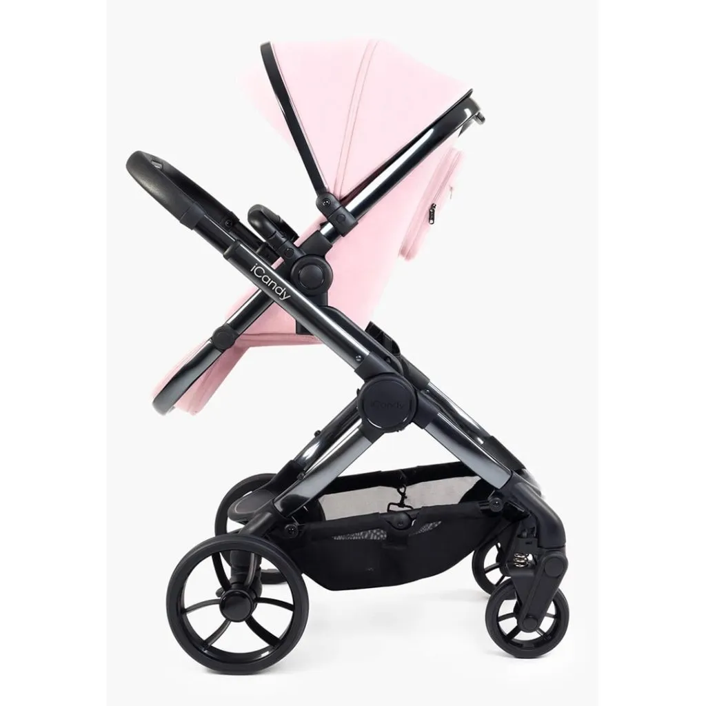 ICANDY Peach 7 Double with Latte Cocoon Car Seat & Base - Phantom (Blush)
