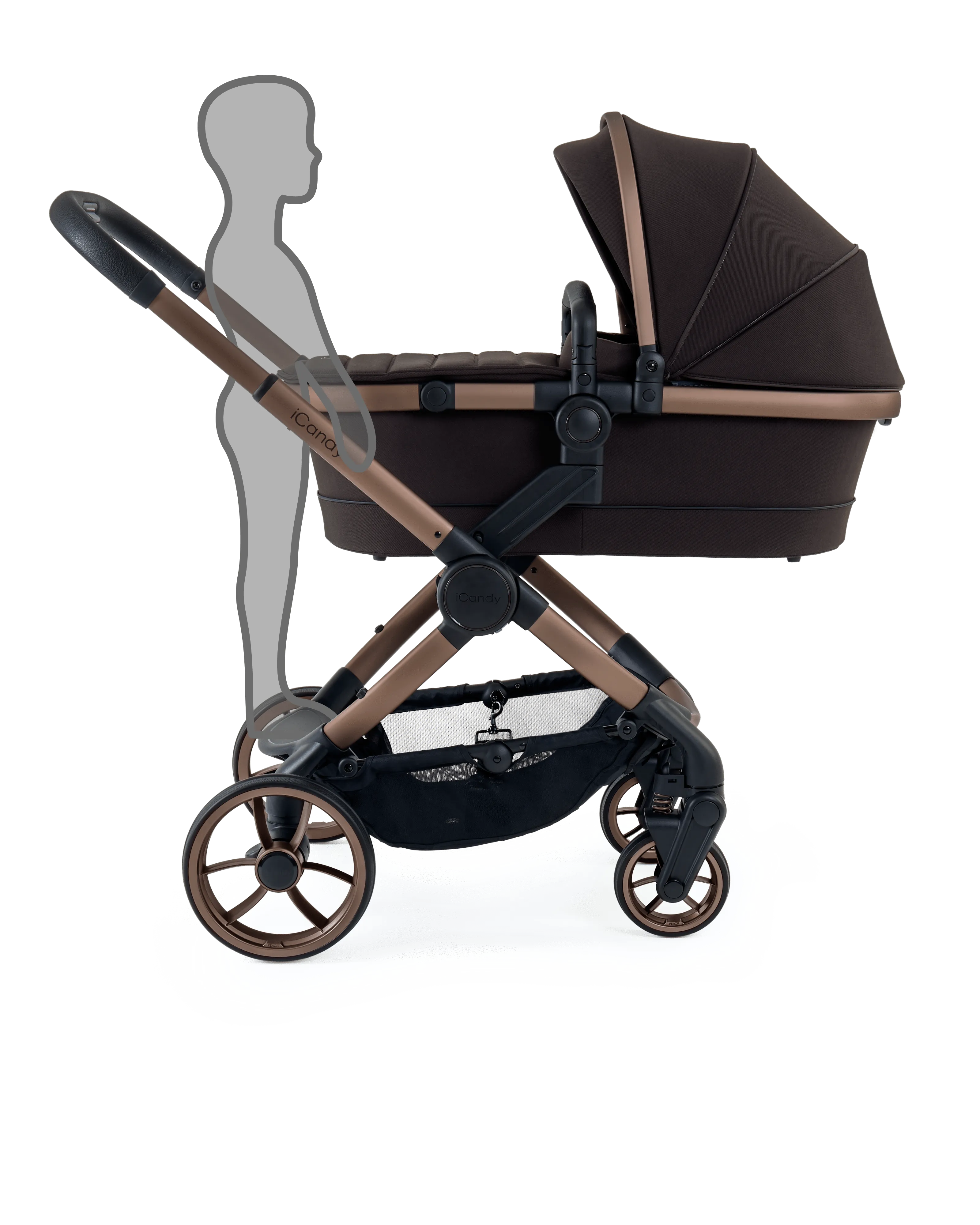 iCandy Peach 7 Maxi Cosi Cabriofix i-Size Travel System Bundle - Pecan
