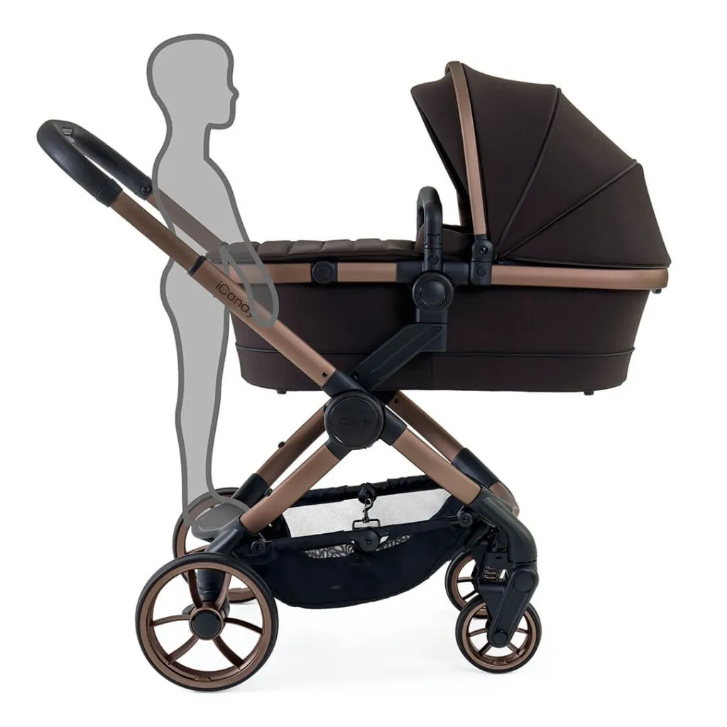 ICANDY Peach 7 Pushchair and Carrycot Combo Set - Pecan