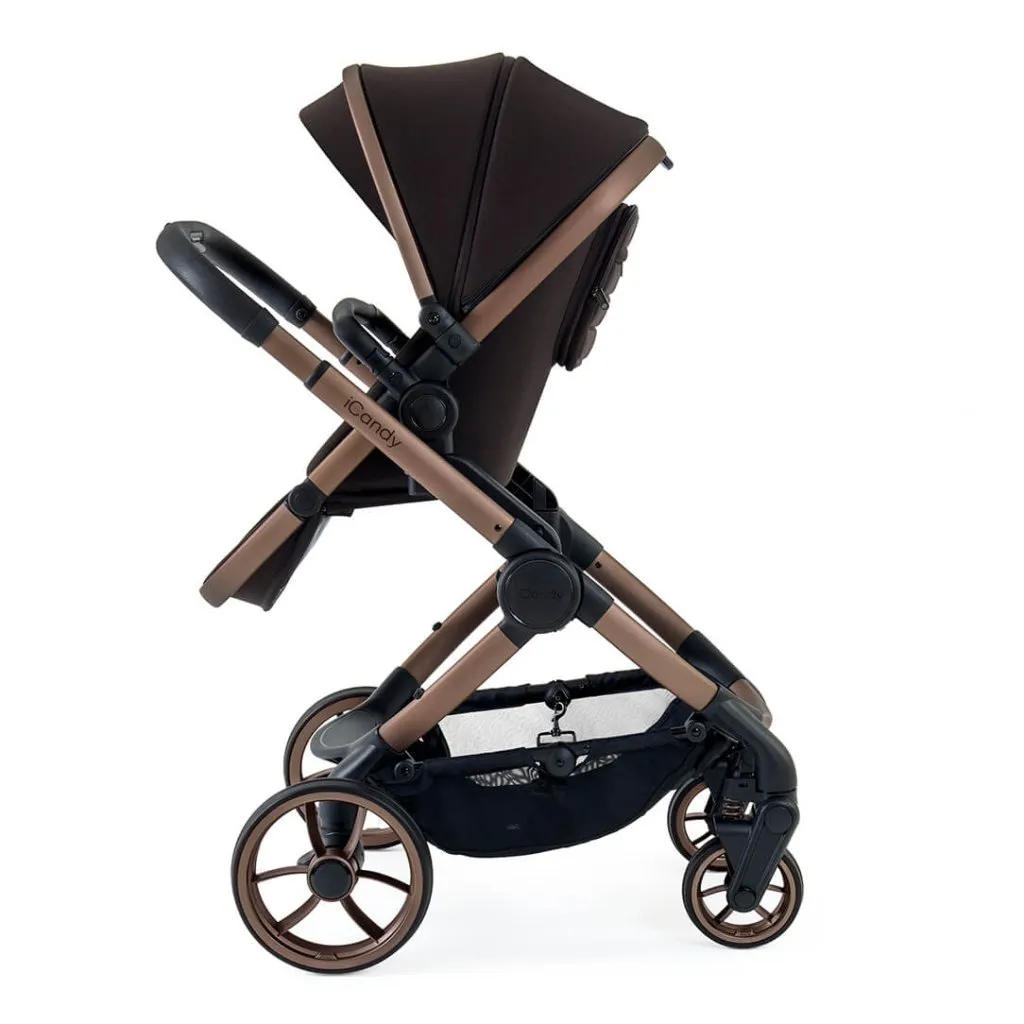 ICANDY Peach 7 Pushchair and Carrycot Combo Set - Pecan