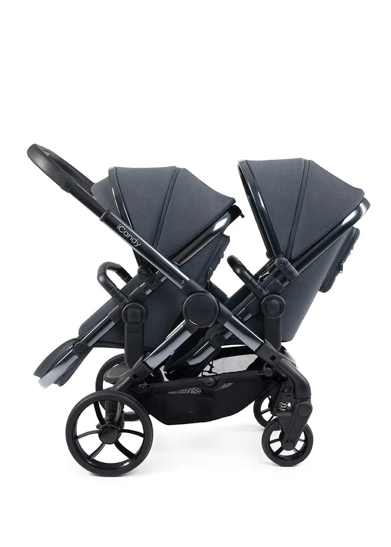 iCandy Peach 7 Twin Travel System (Cocoon) Bundle - Phantom / Dark Grey