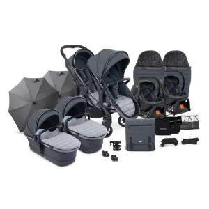 iCandy Peach 7 Twin Travel System (Cocoon) Bundle - Phantom / Truffle