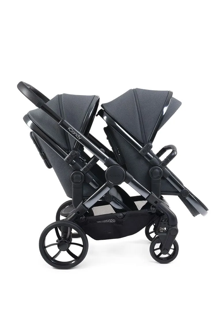 iCandy Peach 7 Twin Travel System (Cocoon) Bundle - Phantom / Truffle