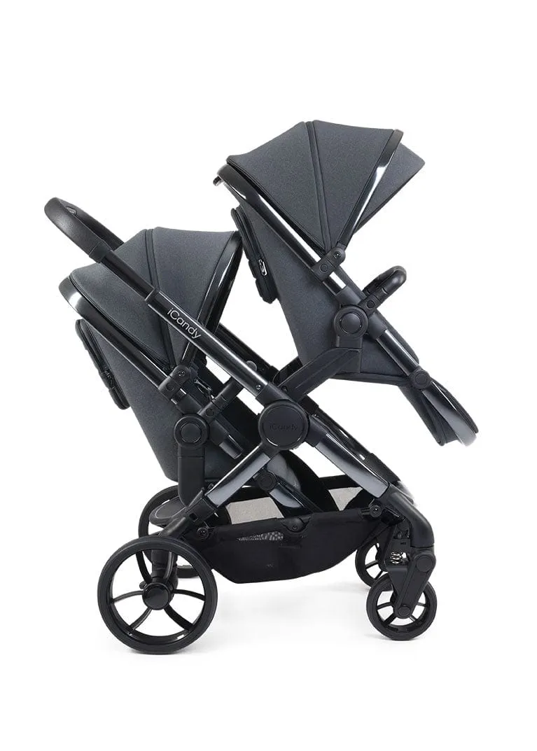 iCandy Peach 7 Twin Travel System (Cocoon) Bundle - Phantom / Truffle
