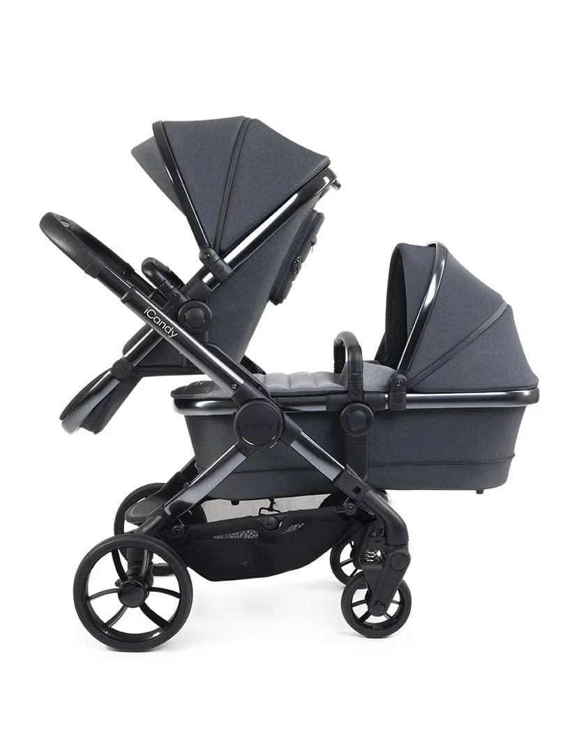 iCandy Peach 7 Twin Travel System (Cocoon) Bundle - Phantom / Truffle