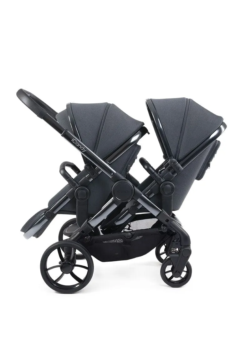 iCandy Peach 7 Twin Travel System (Cocoon) Bundle - Phantom / Truffle