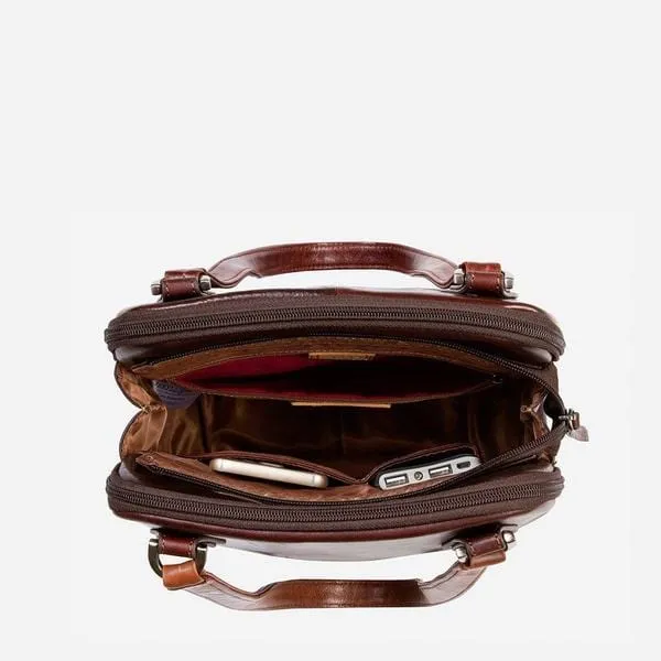 Jekyll & Hide Oxford Leather Handbags Tobacco