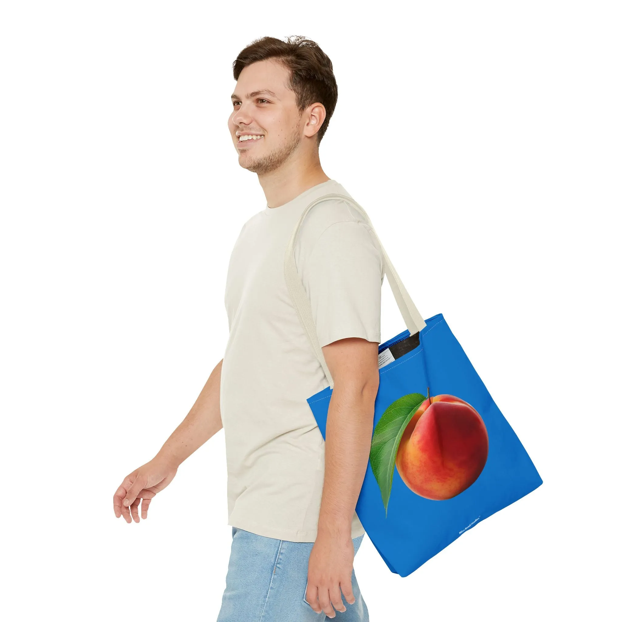 Juicy Gems Tote Bag - Celebrate Juicy Fruits with our Strawberry and Peach Tote! Available in 3 sizes.