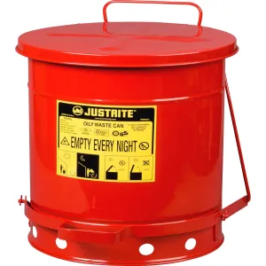 Justrite Just Rite 10-gallon Oily Waste Can