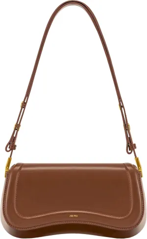 JW PEI Joy Minimalist vegan leather shoulder bag with adjustable strap