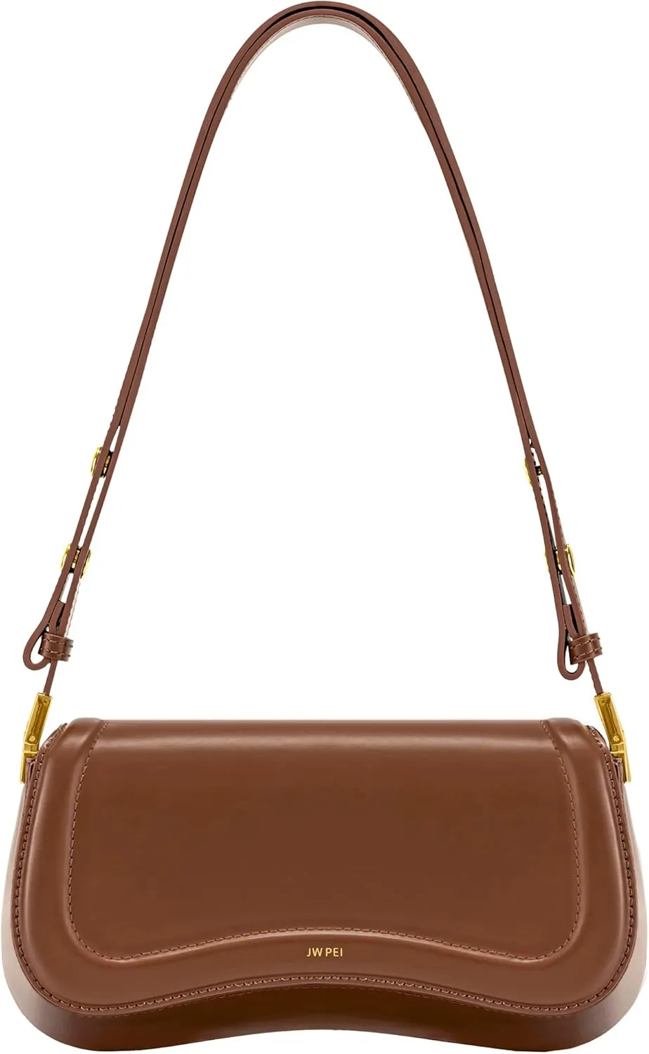 JW PEI Joy Minimalist vegan leather shoulder bag with adjustable strap