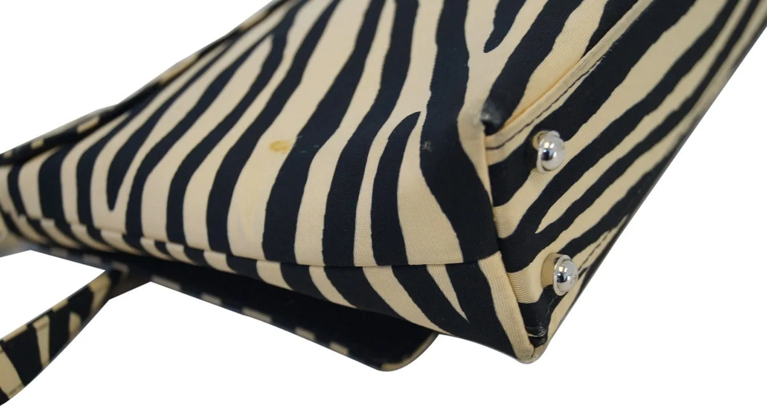 Kate Spade Zebra Print Canvas Shoulder Bag