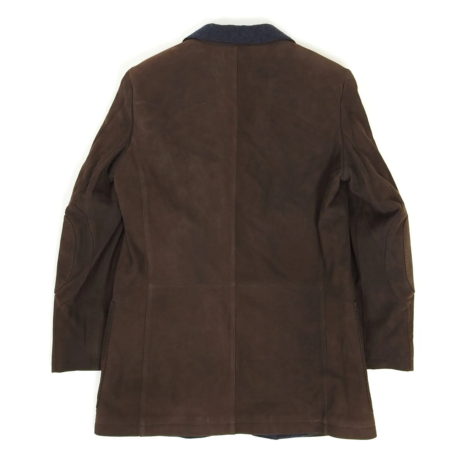 Kiton Leather, Cashmere Lined Blazer Size 48