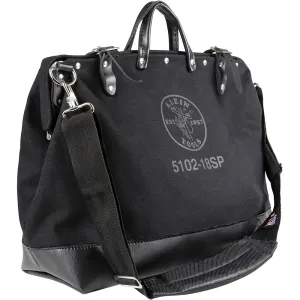 Klein Deluxe Tool Bag, Black Canvas, 13 Pockets, 18-Inch
