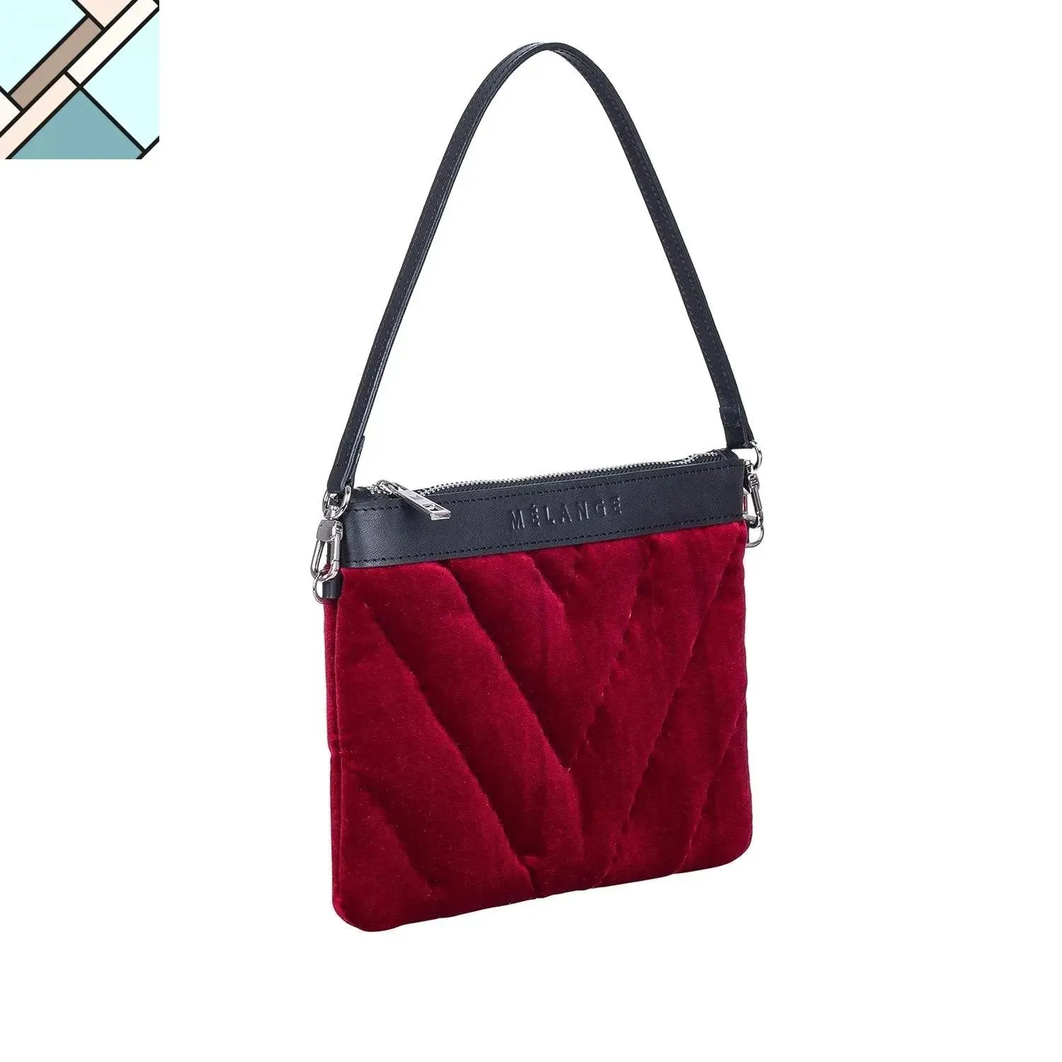 Şükran Mini Velvet  Shoulder Bag