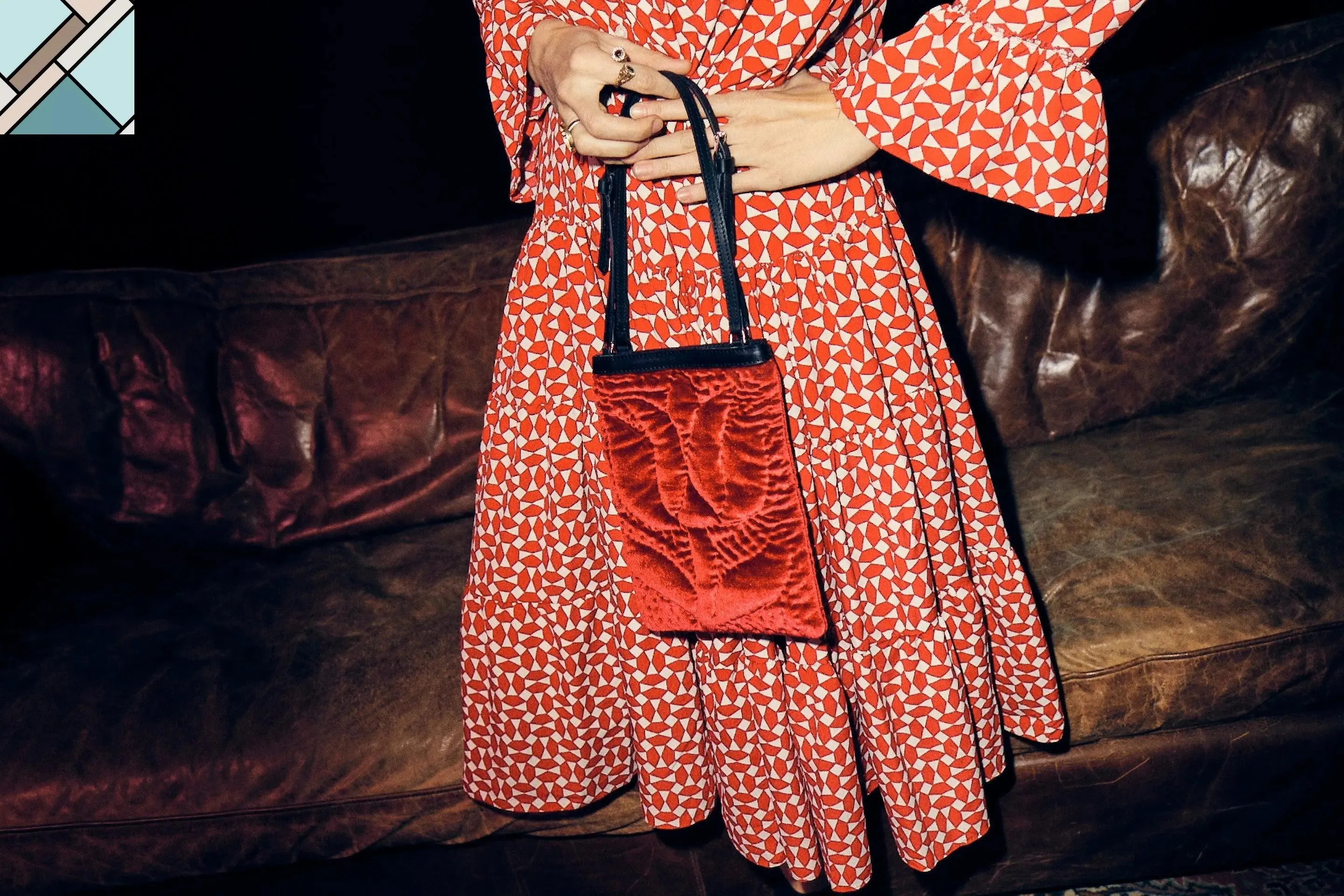 Şükran Velvet Mini Handbag